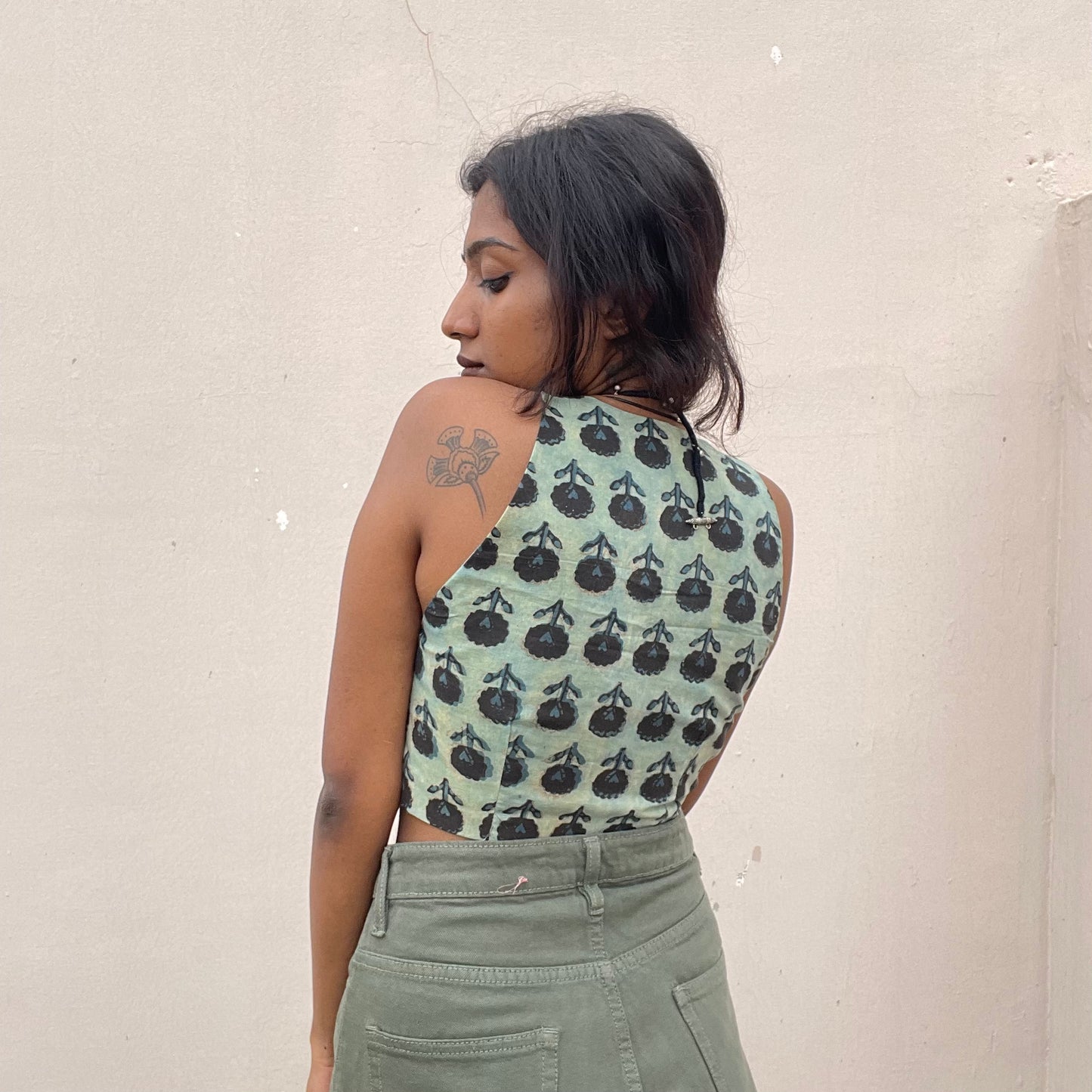 Karla: Blue Floral Batik