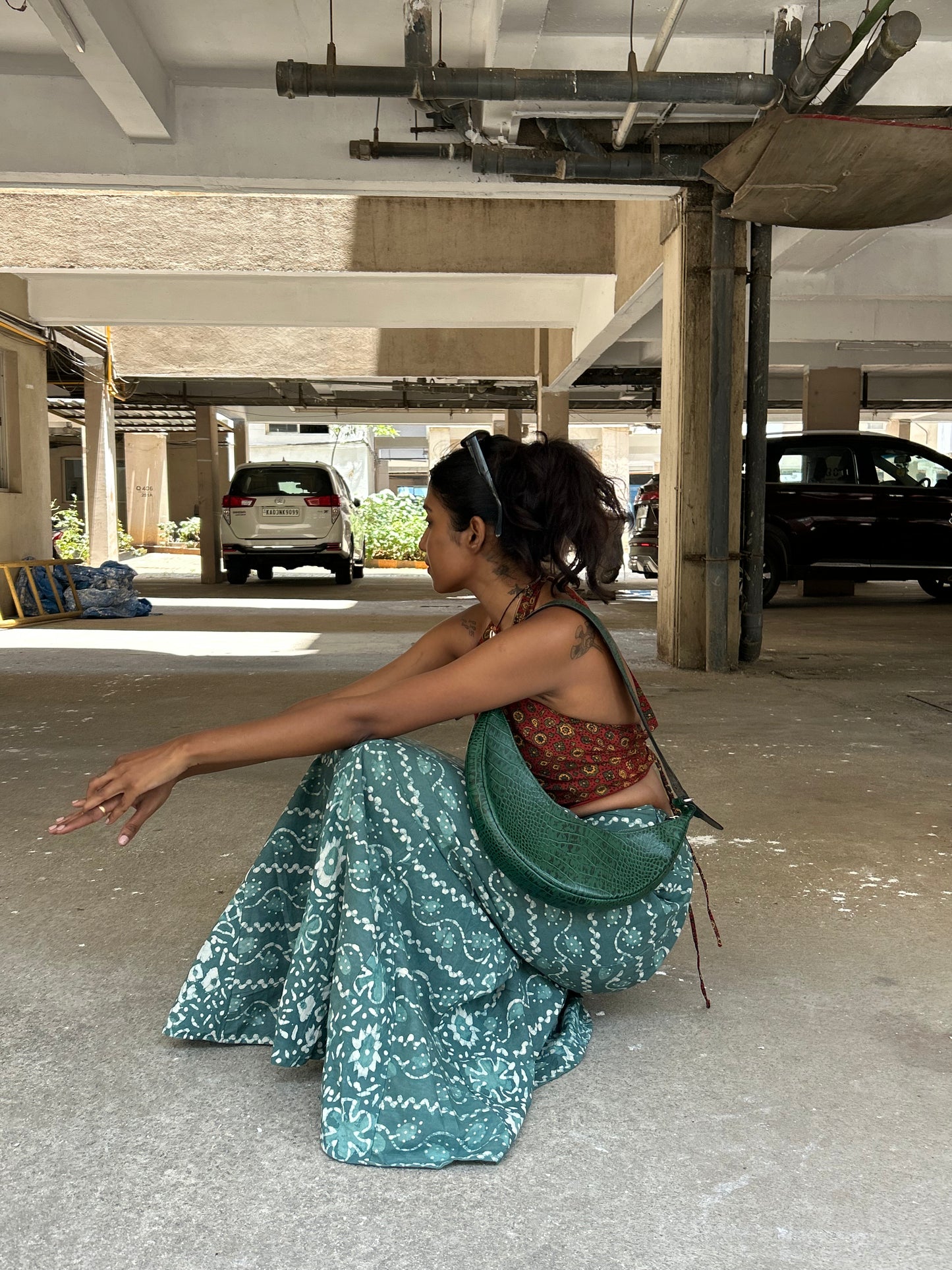 Meena: Green Batik 1