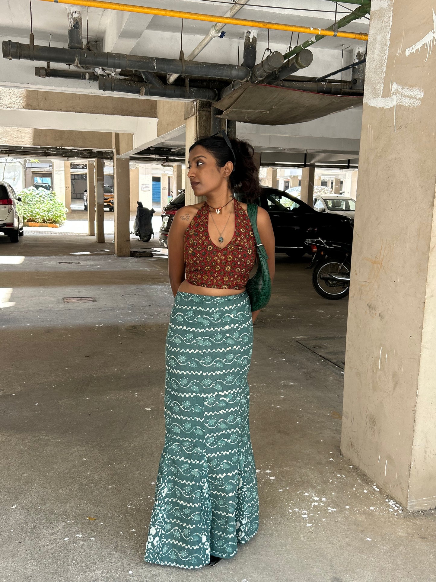 Meena: Green Batik 1