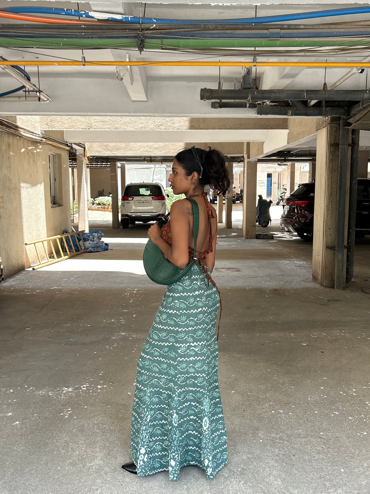 Meena: Green Batik 1