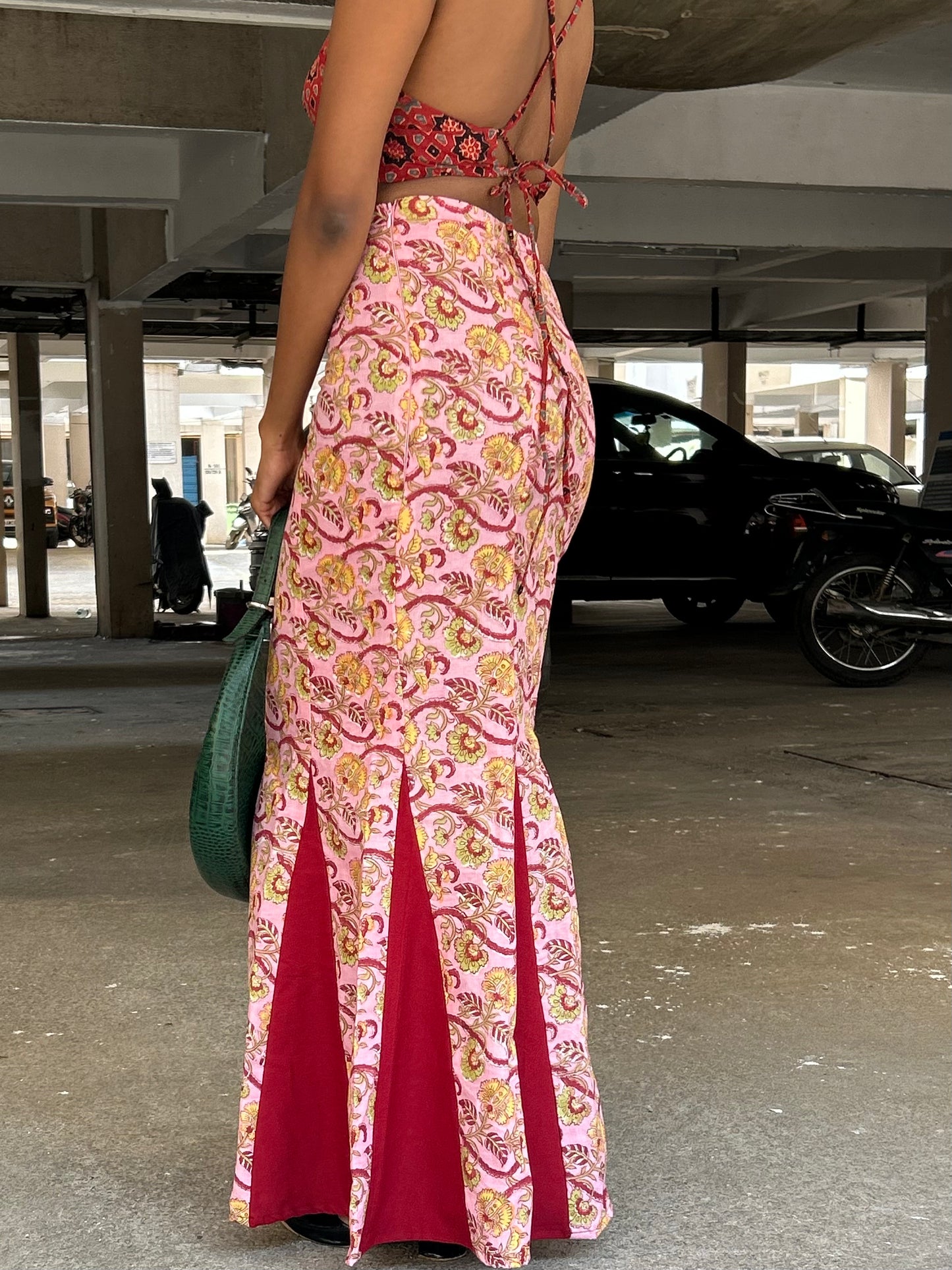 Meena: Pink Block Print