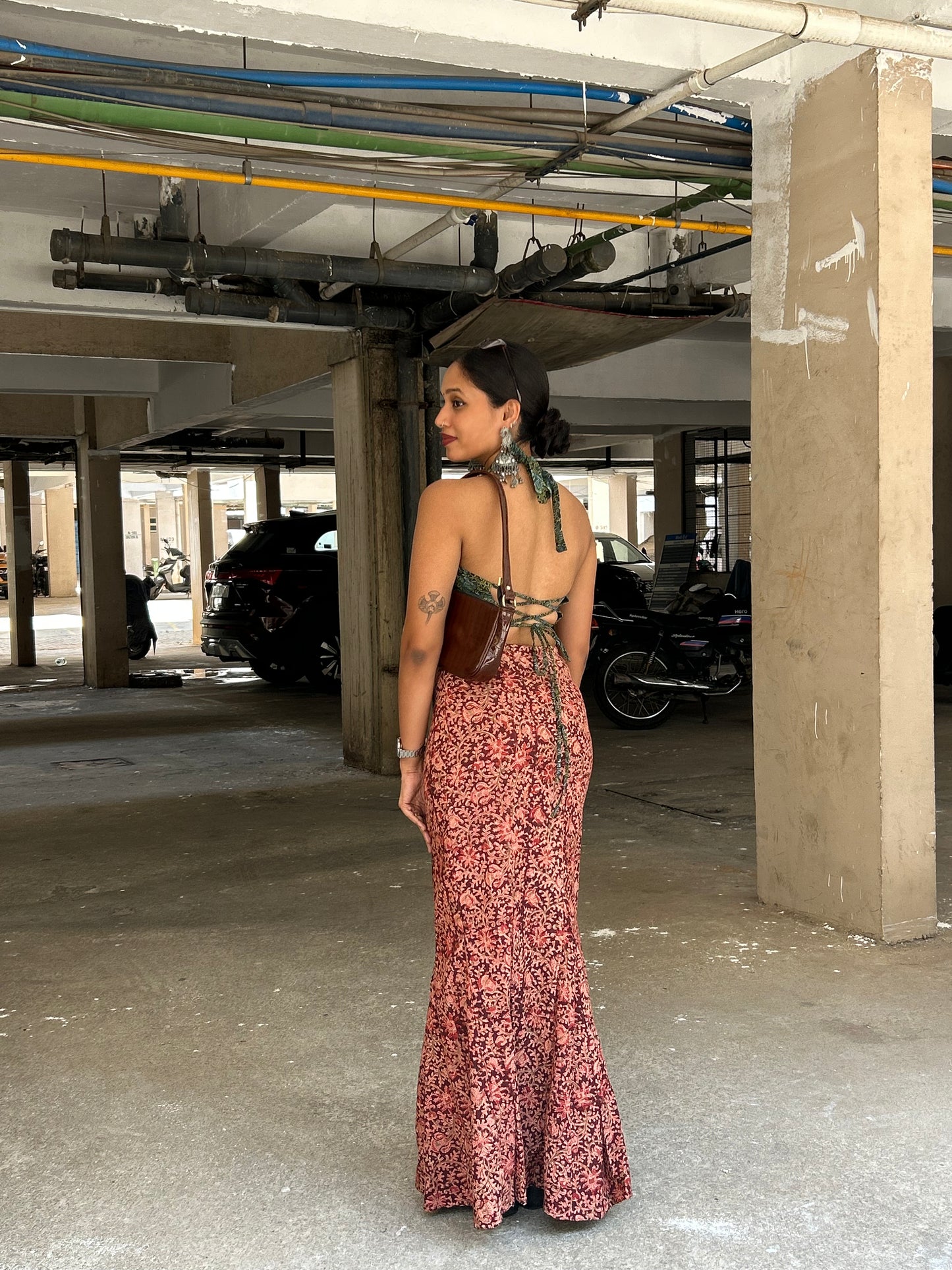 Meena: Brown Kalamkari