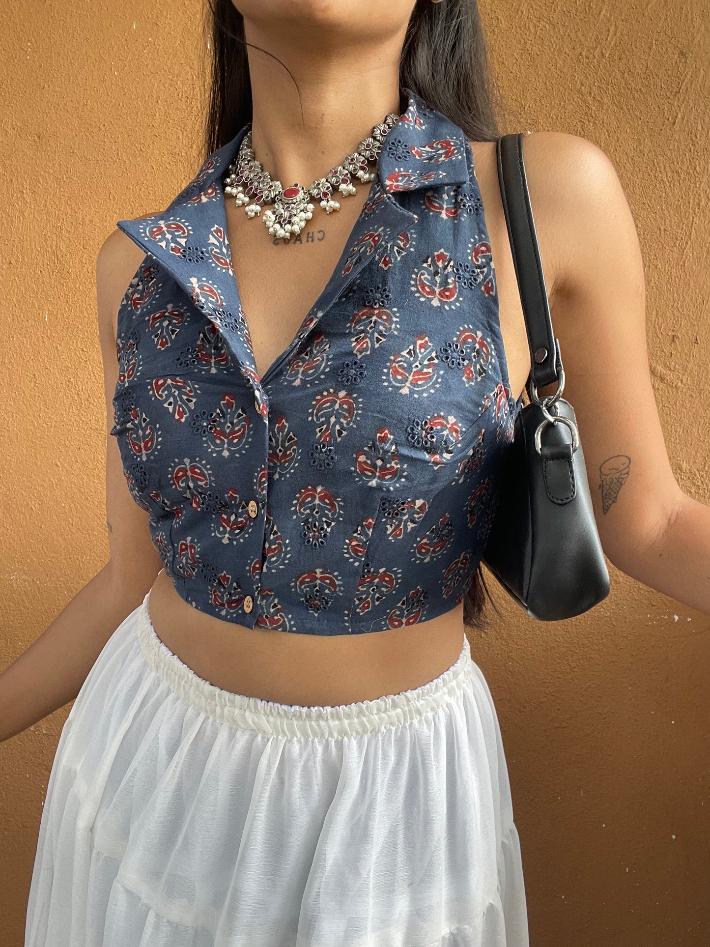 Varkala: Indigo Ajrakh Jacoba 3