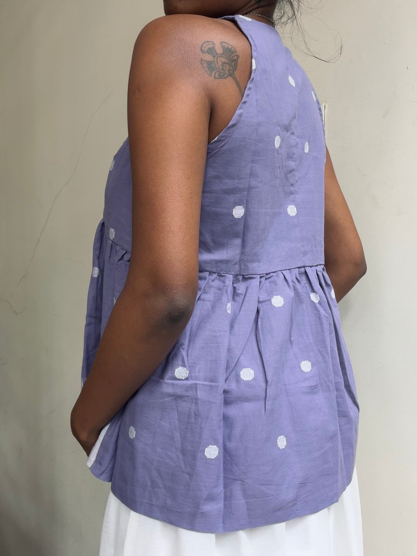 Geet: Purple Jamdani