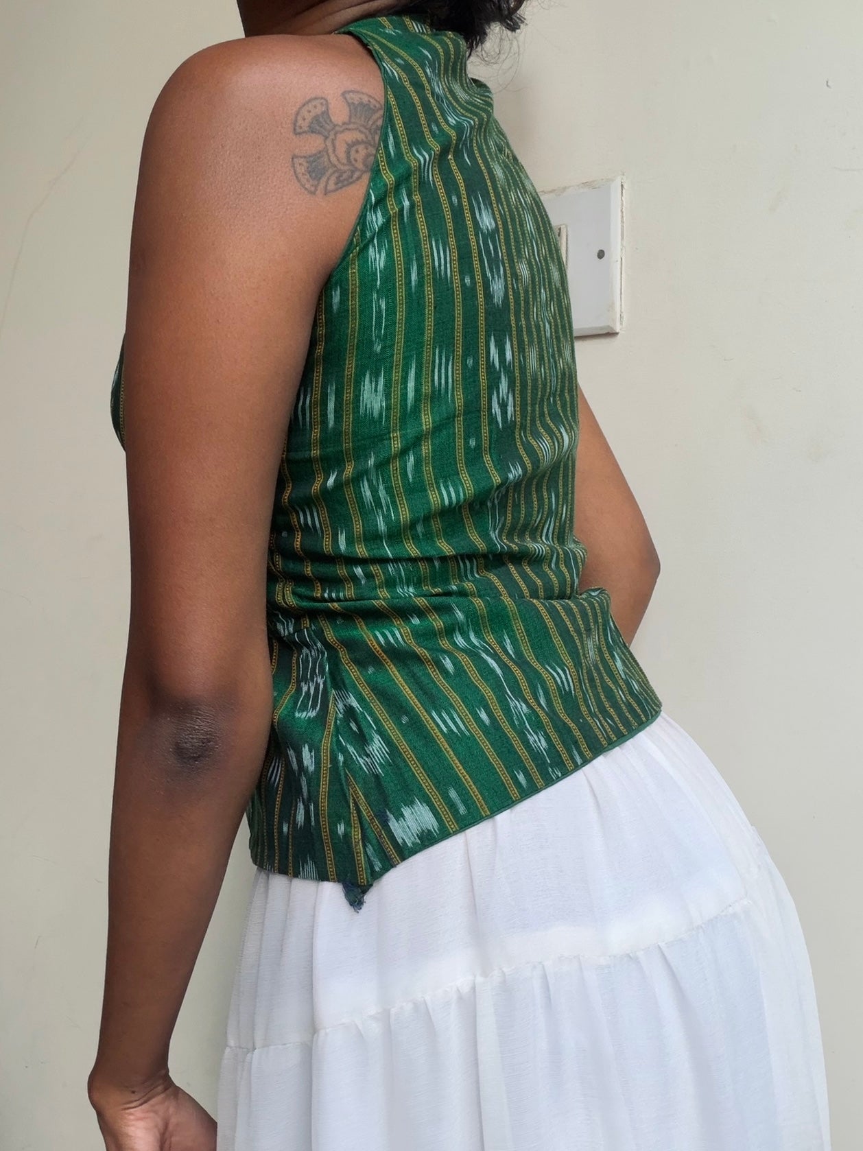 Trupti: Bottle Green Sambalpuri