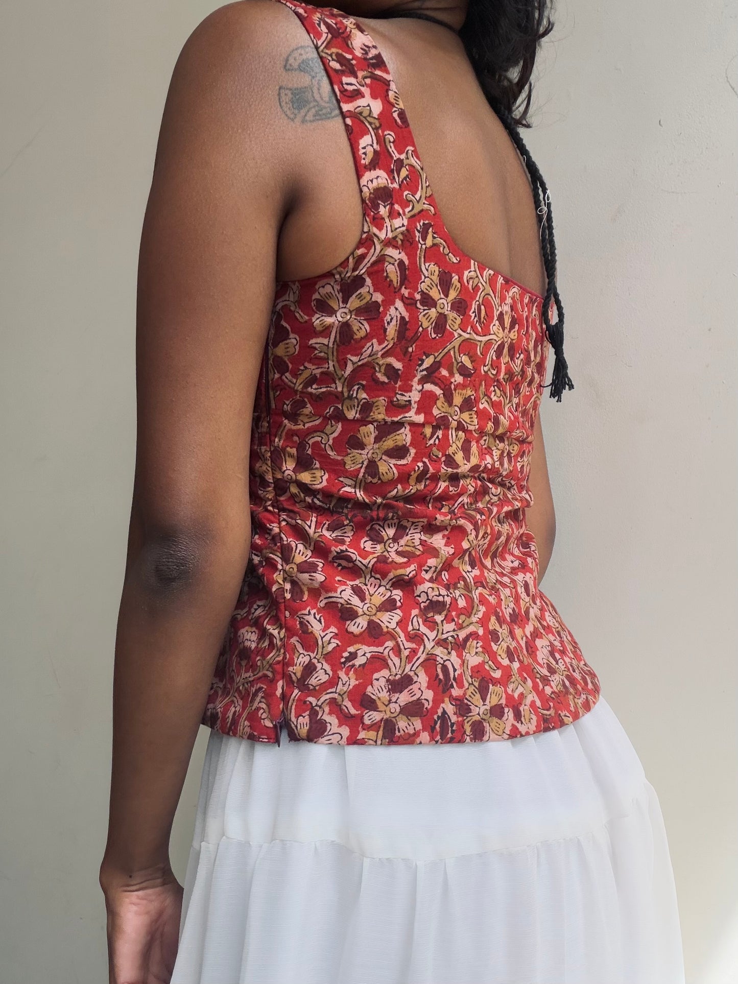 Gul: Red Floral Kalamkari
