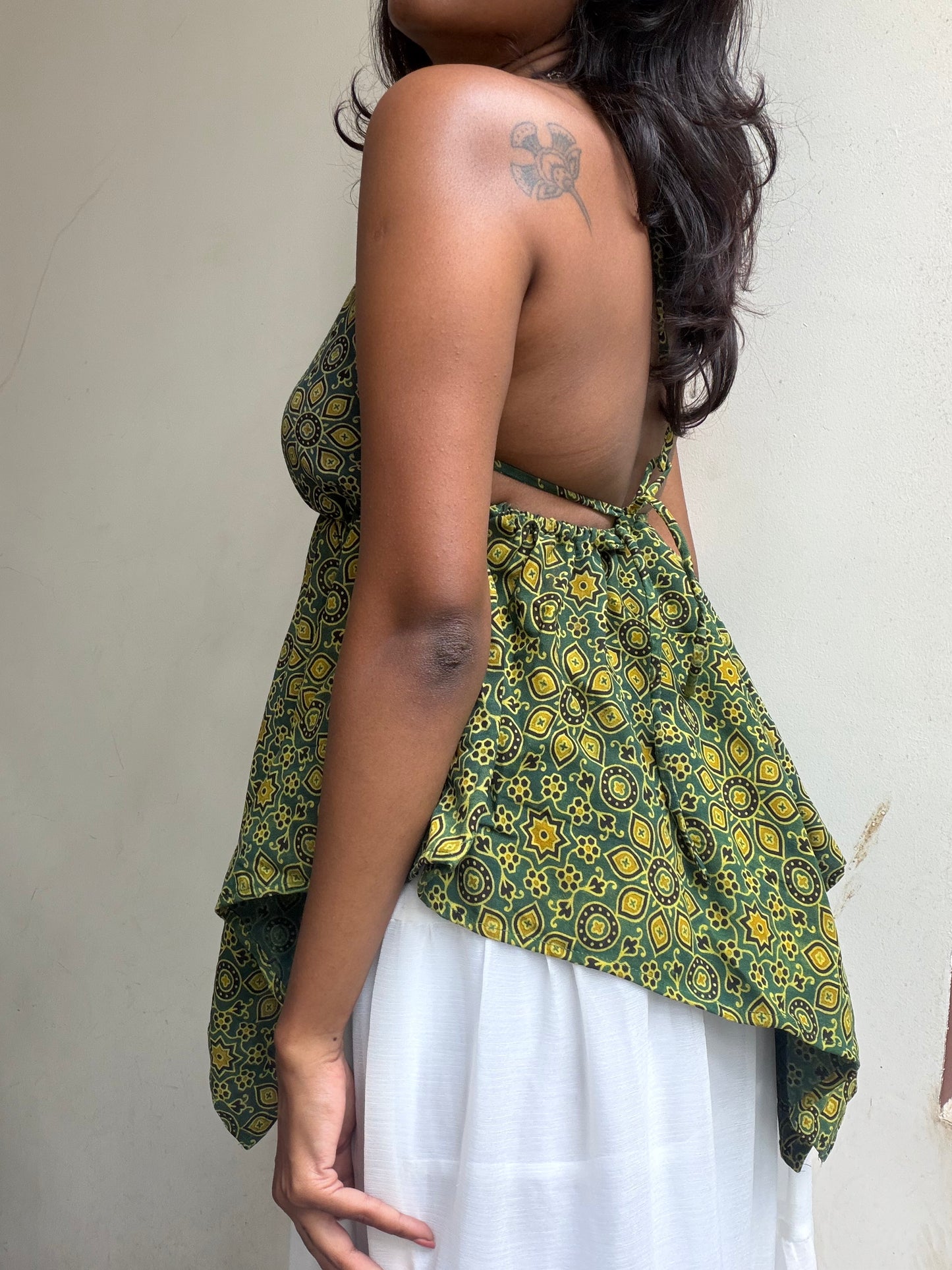 Khai: Green and Yellow Rayon