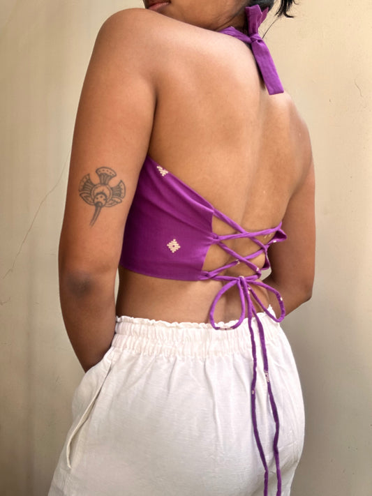 Heather: Purple Jamdani