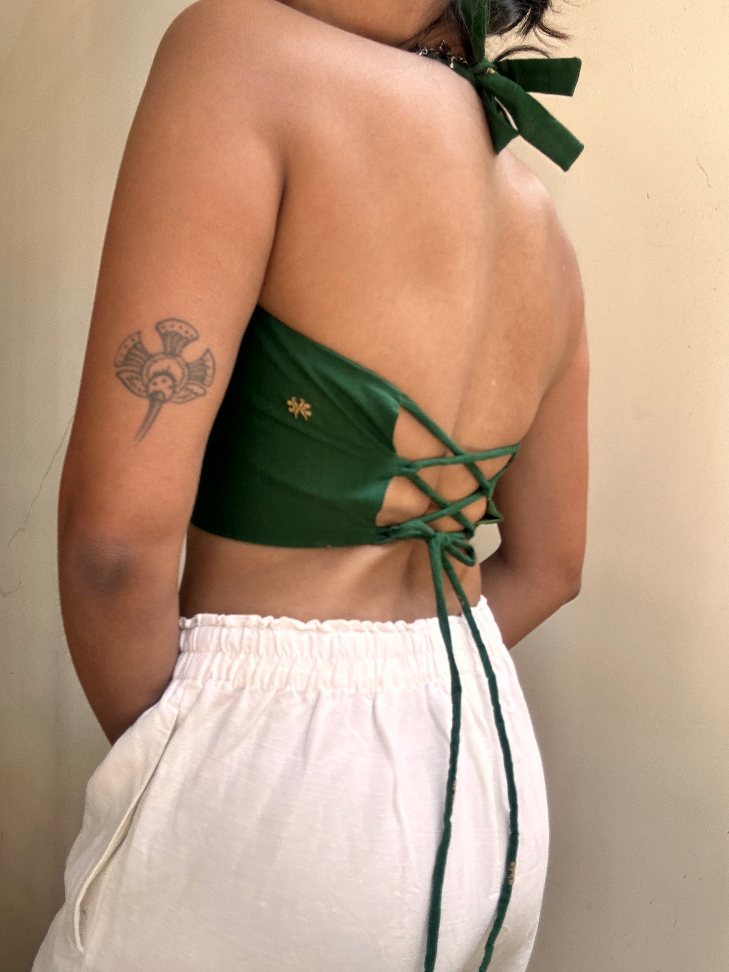 Heather: Dark Green Jamdani