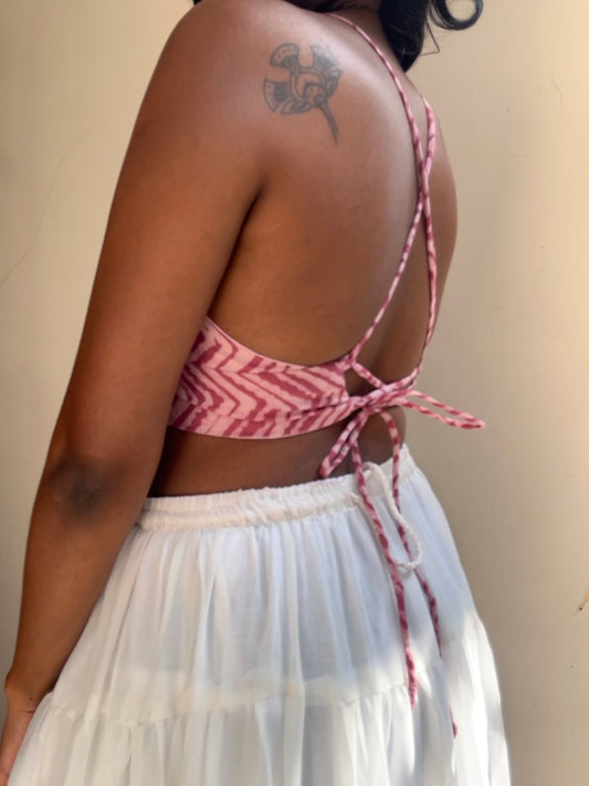 Bella: Pink Striped Batik