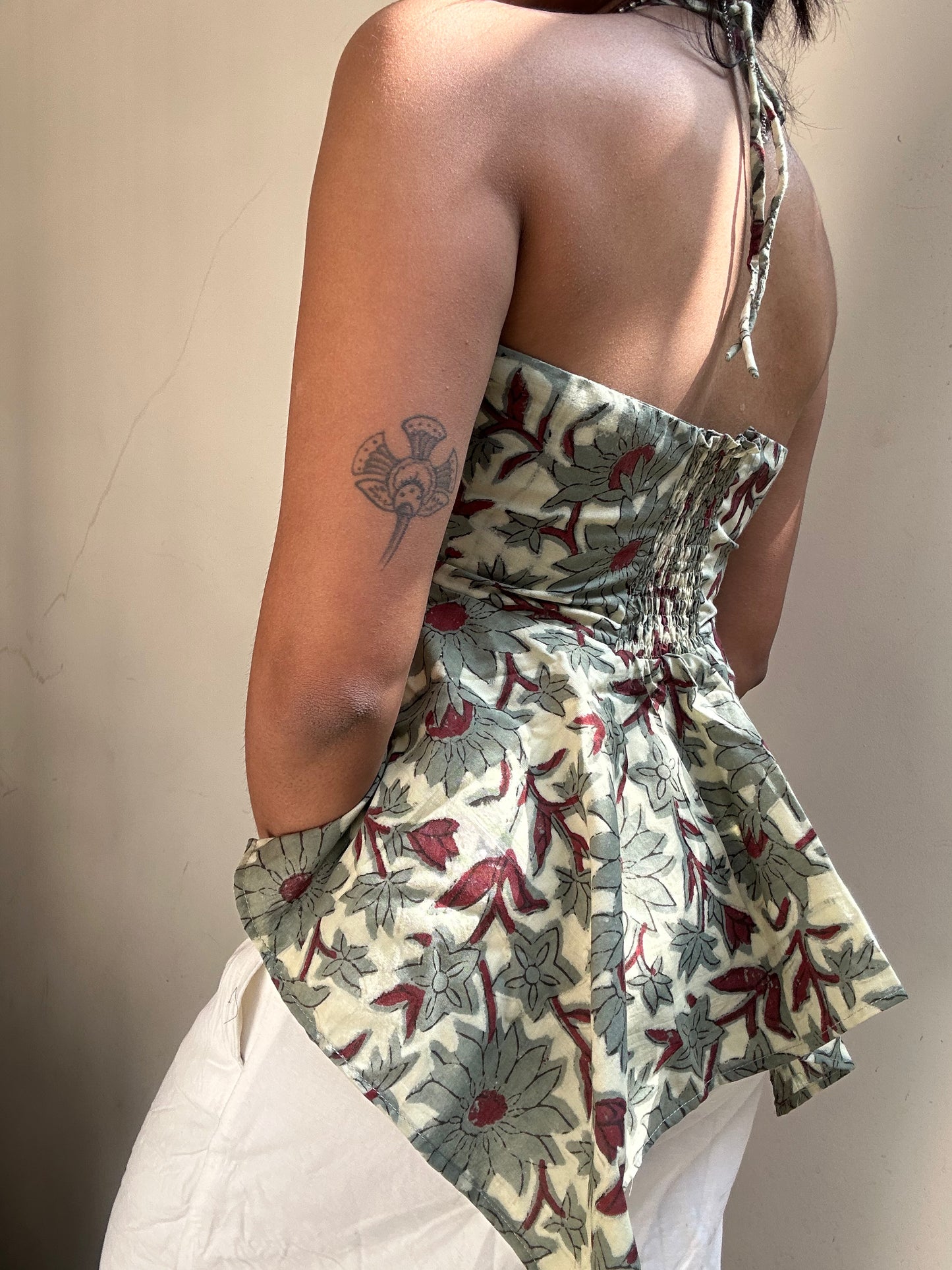 Noor: Pastel Green Floral Batik