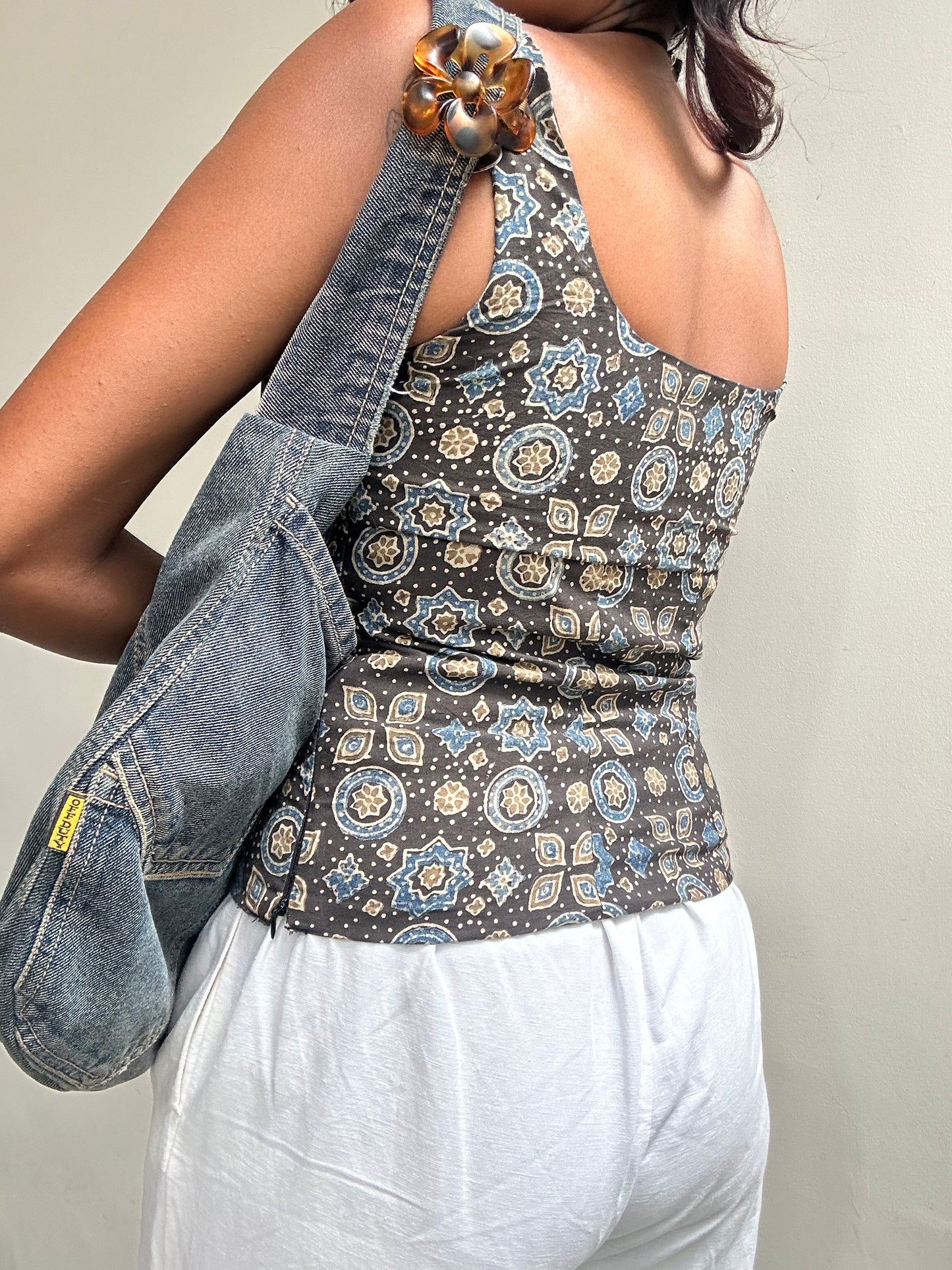 Gul: Dark Grey Ajrakh