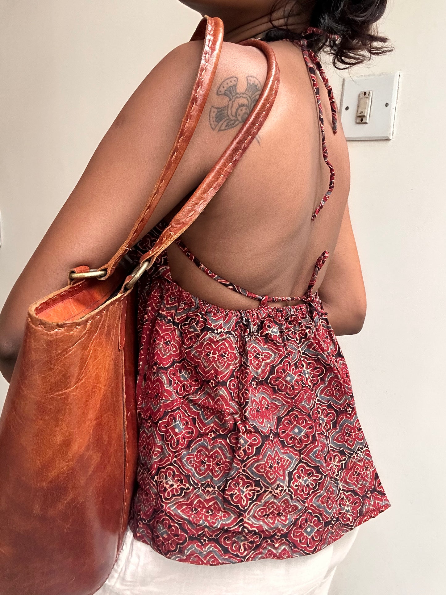 Tara: Red Geometric Ajrakh