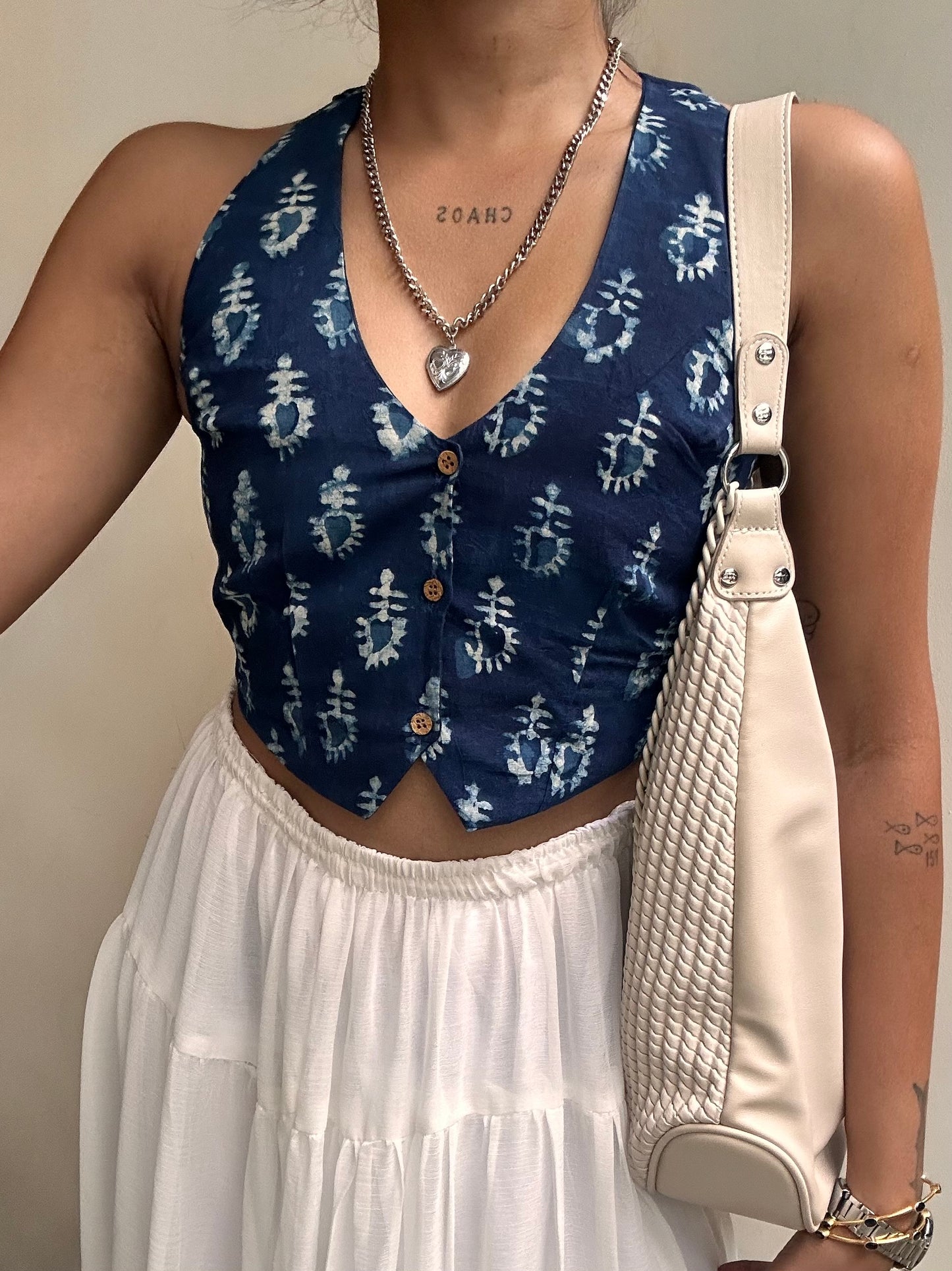 Karla: Indigo Paisley Motif