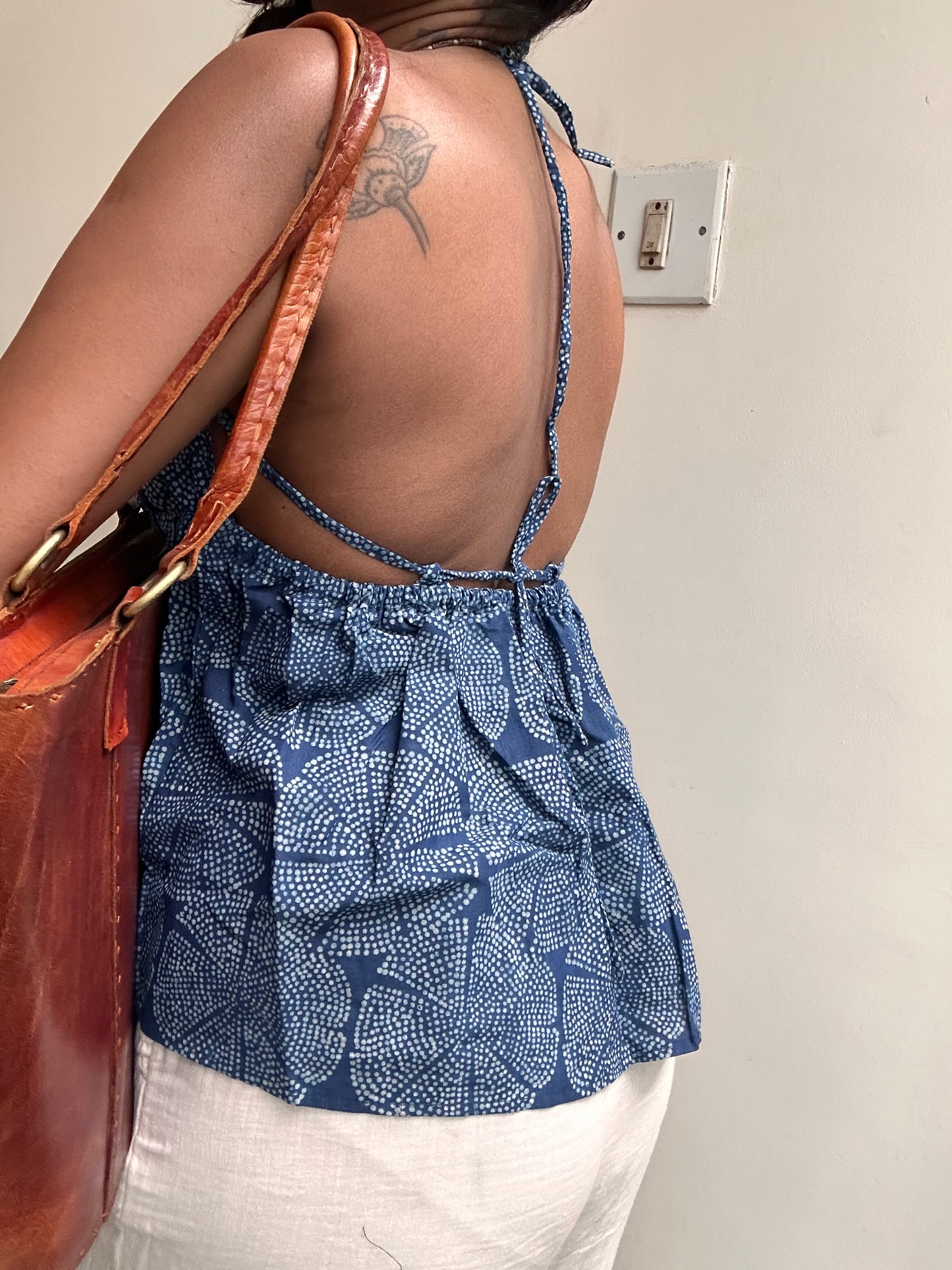 Tara: Indigo Dotted Floral