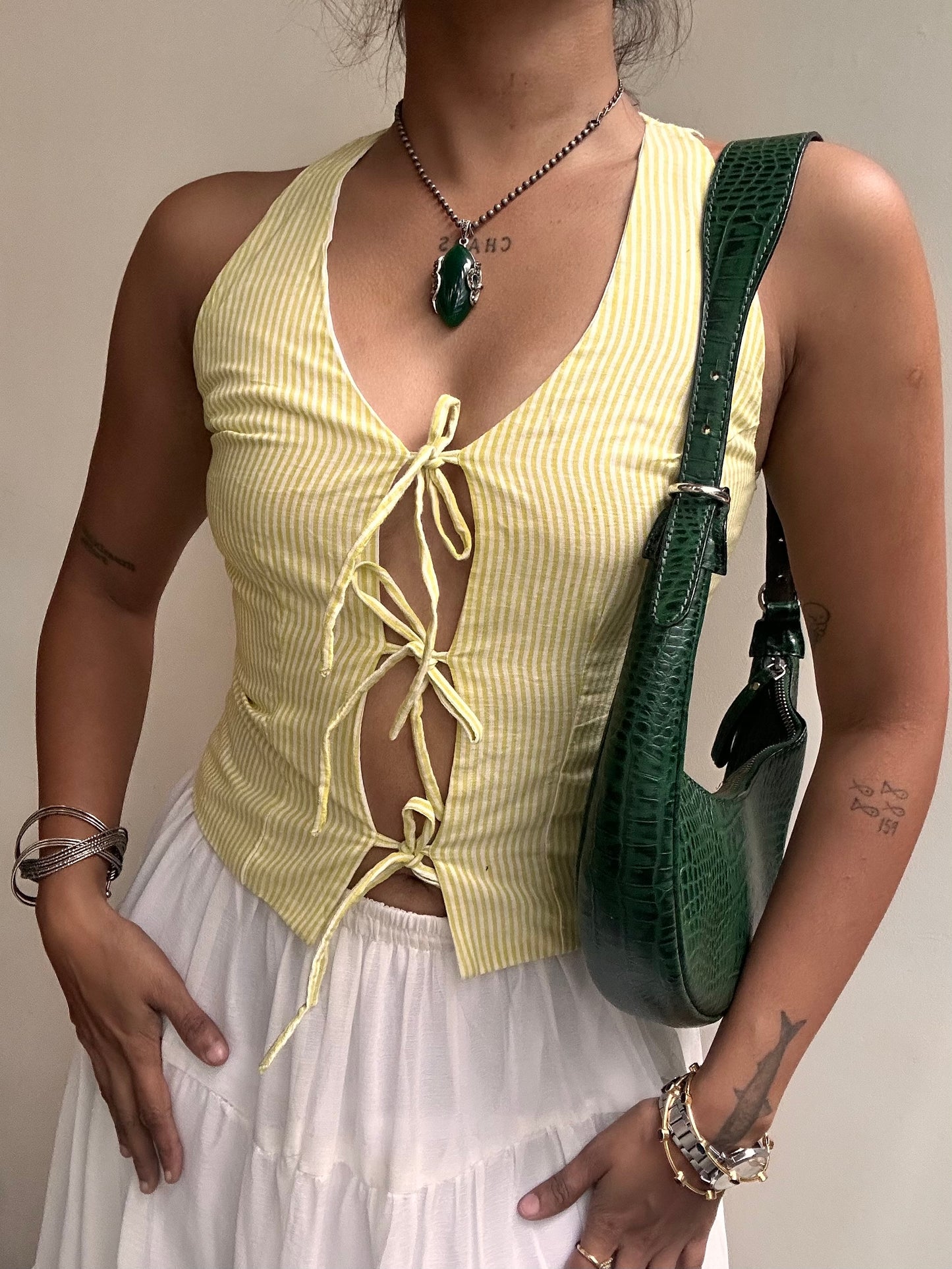 Kaira: Butter Yellow Stripes
