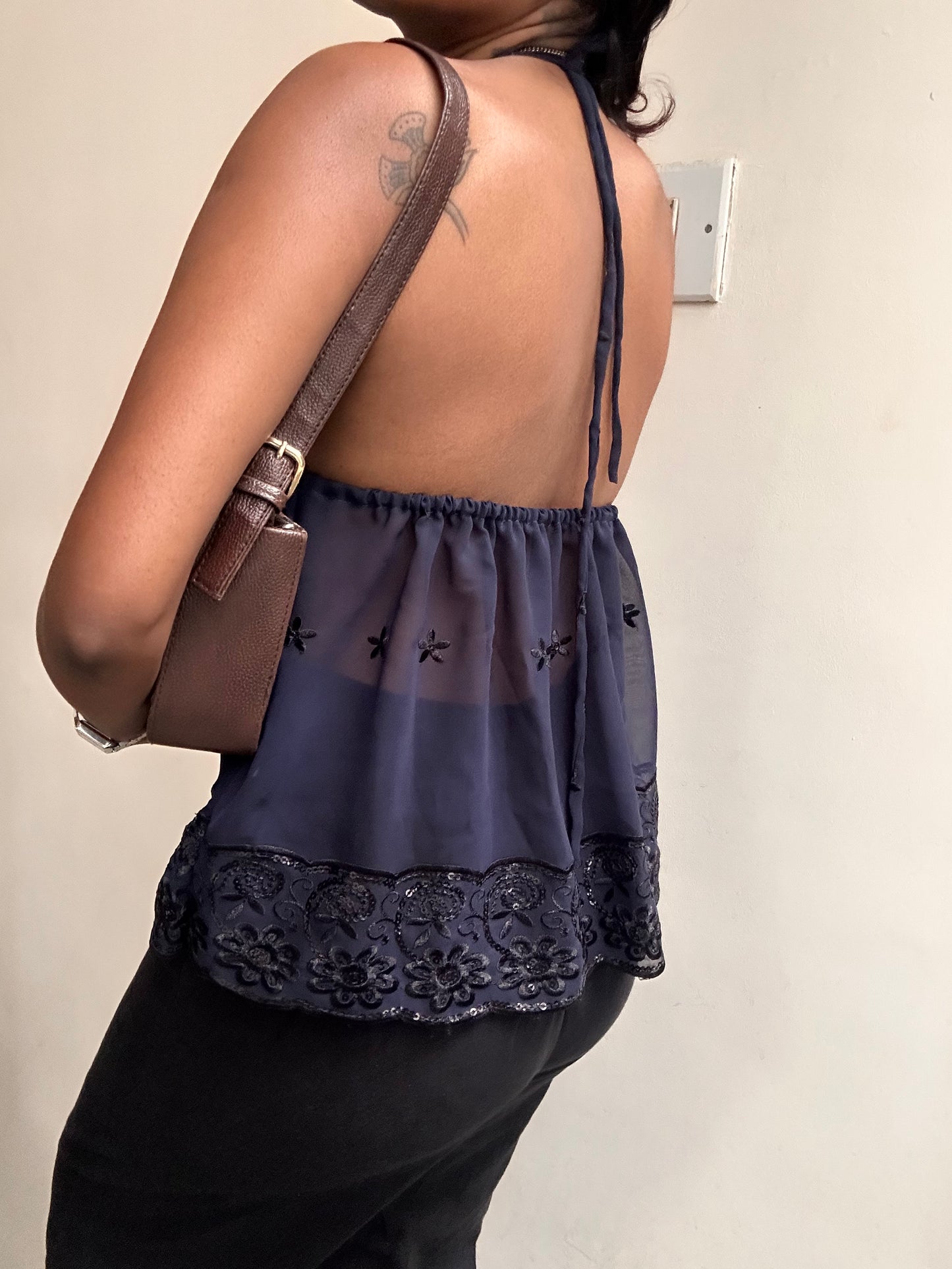 Tara: Midnight Blue Georgette