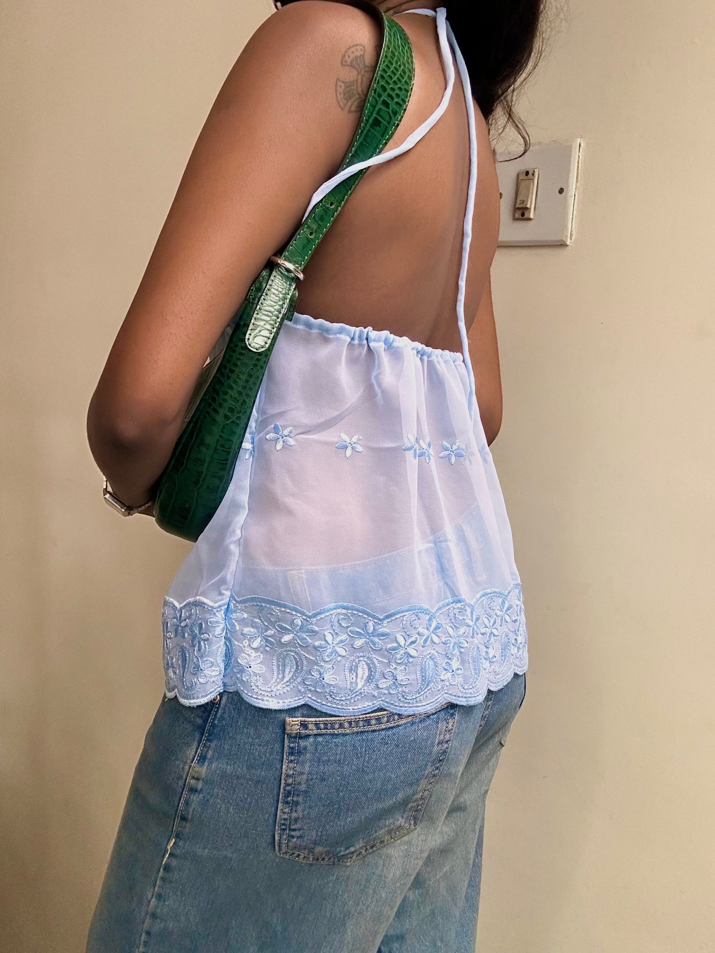 Tara: Powder Blue Georgette