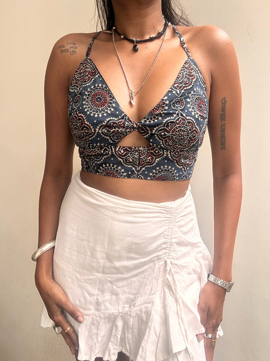 Bella: Indigo Large Ajrakh