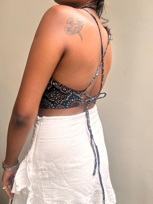 Bella: Indigo Large Ajrakh