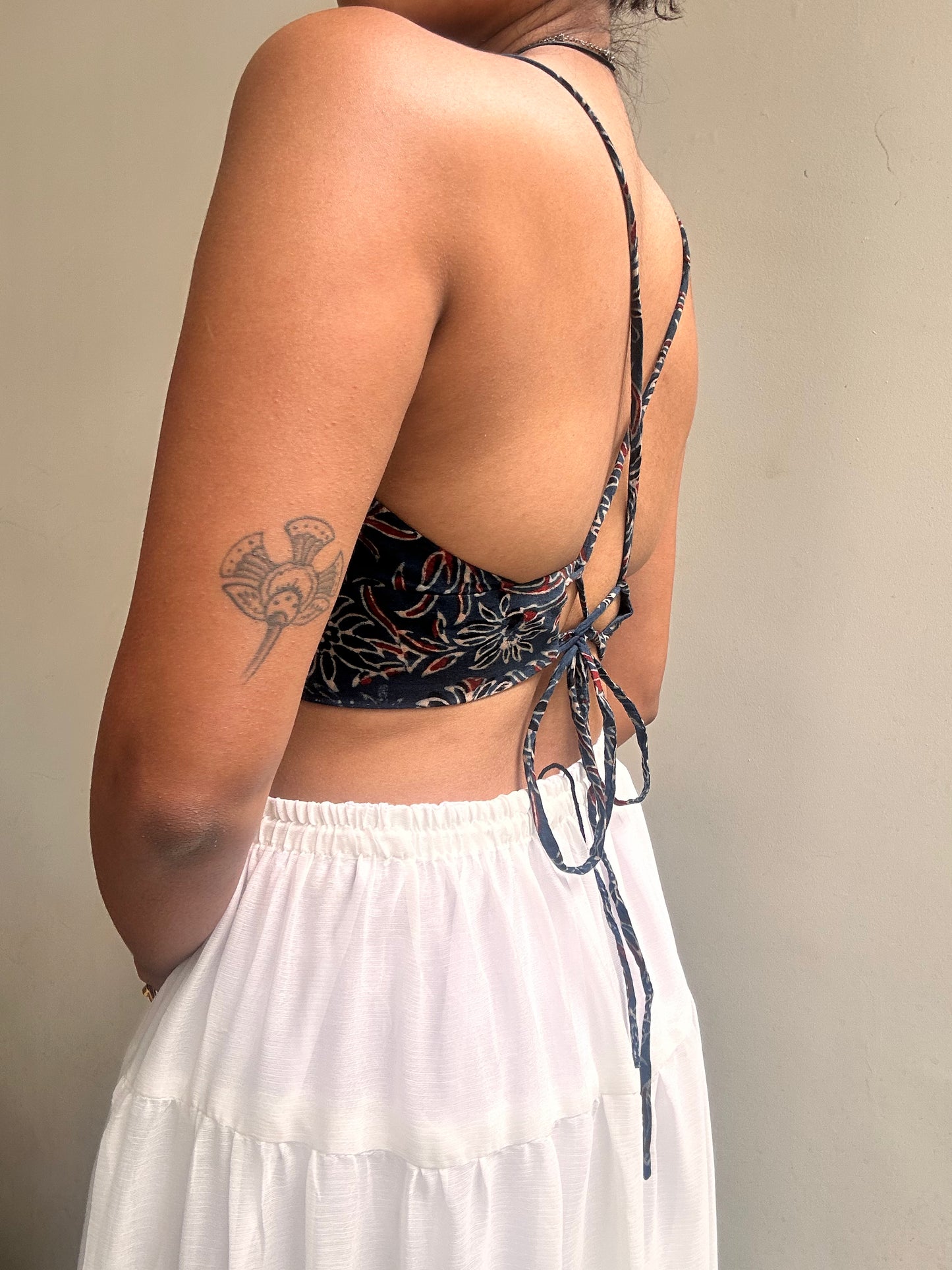 Bella: Indigo Floral Batik