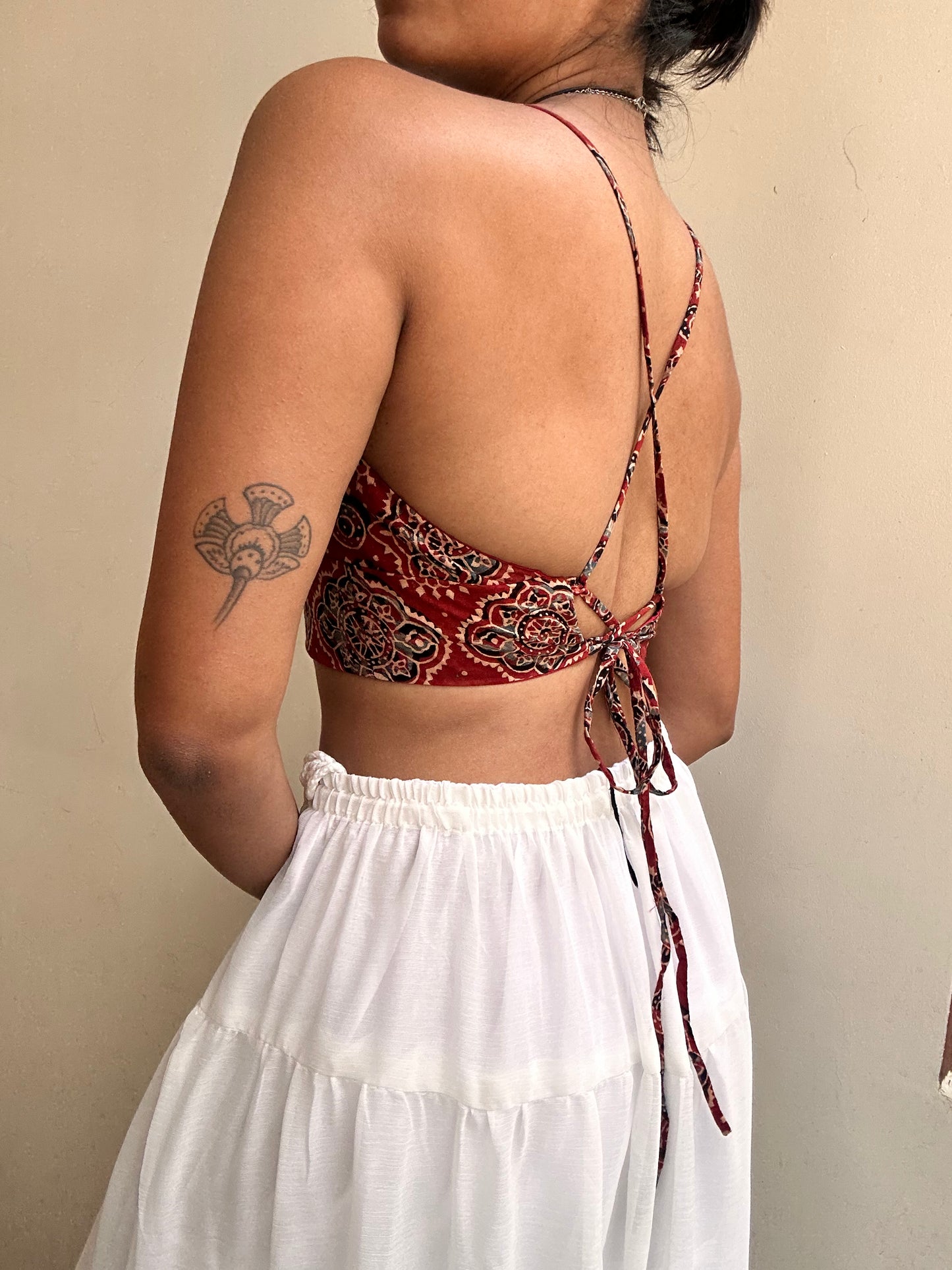 Bella: Red Geometric Ajrakh