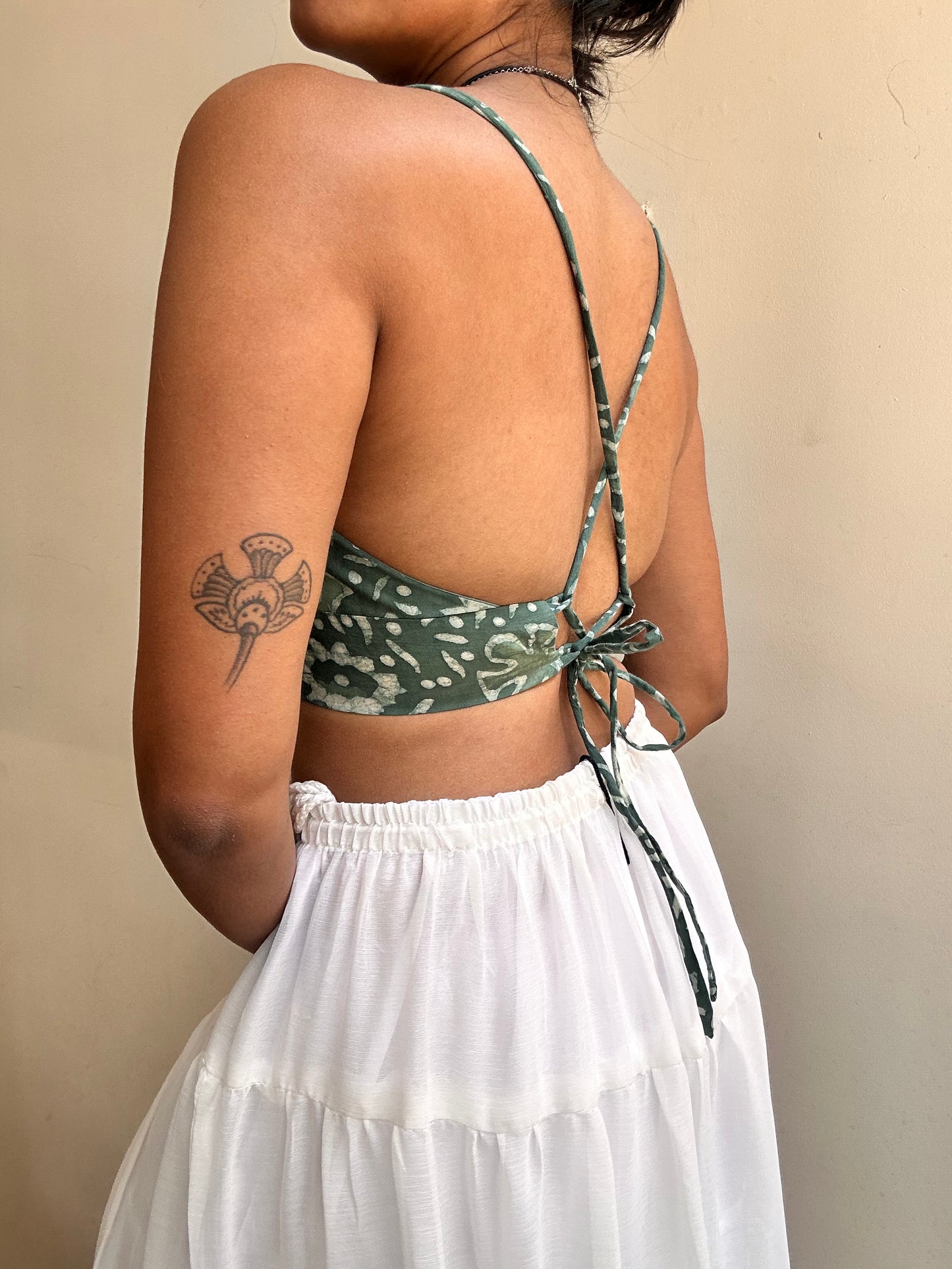 Bella: Sea Green Papercut batik