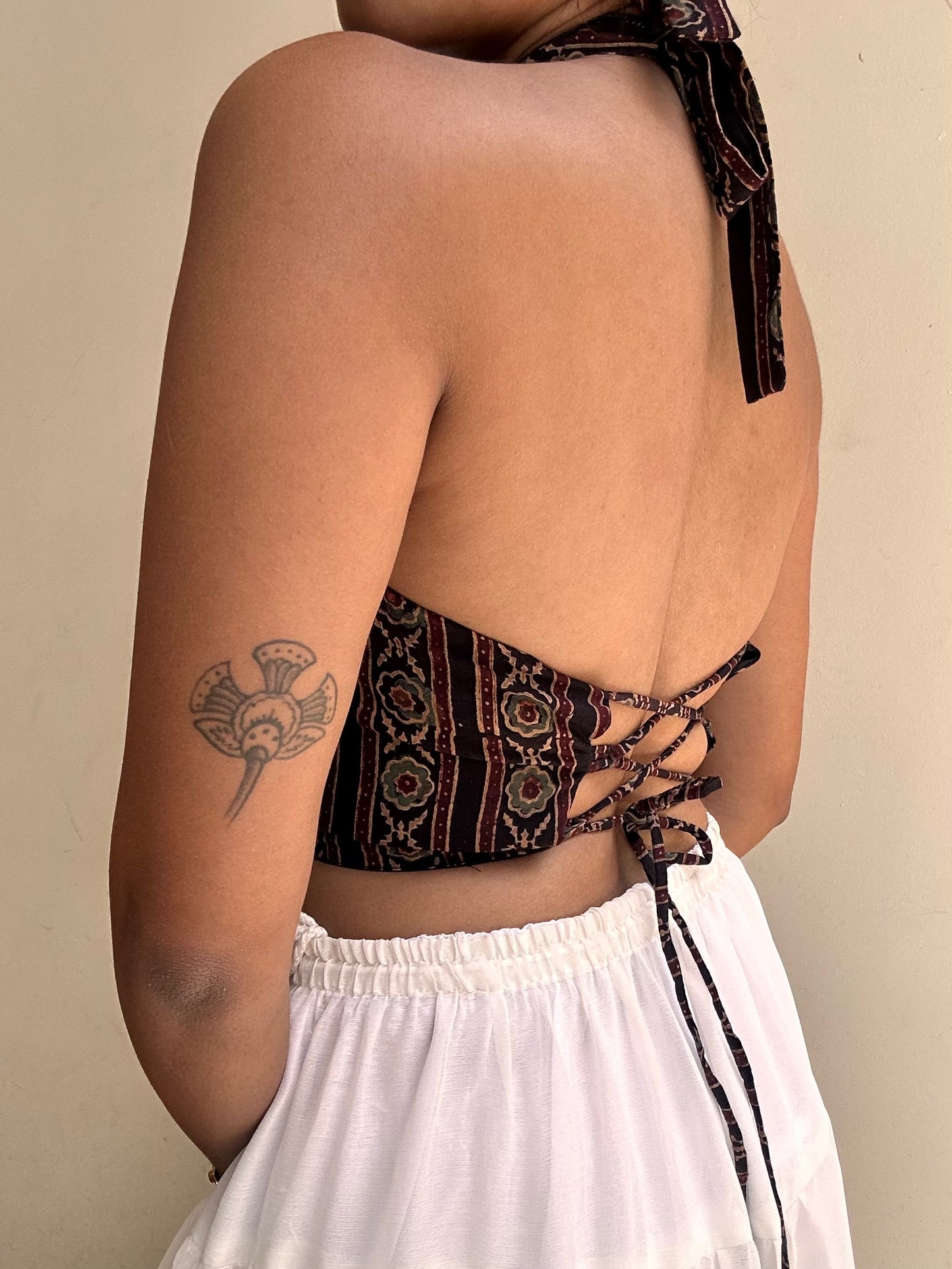 Heather: Black Striped Ajrakh