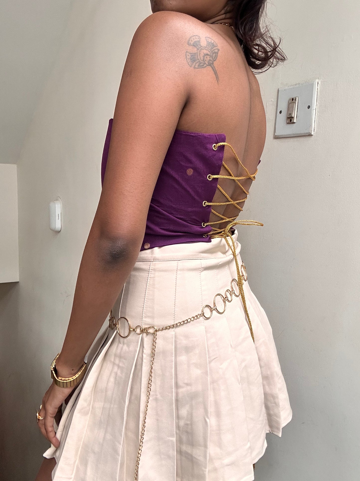 Rani: Purple Polka Dotted