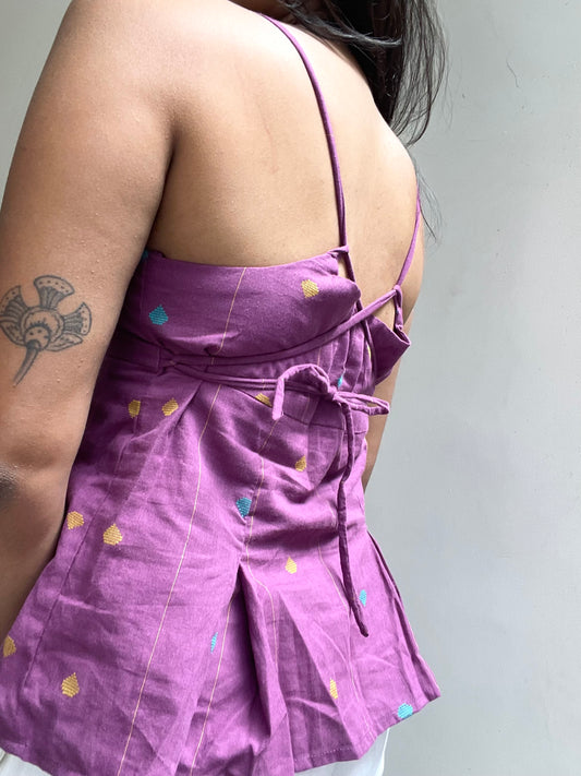 Delicia: Purple Jamdani