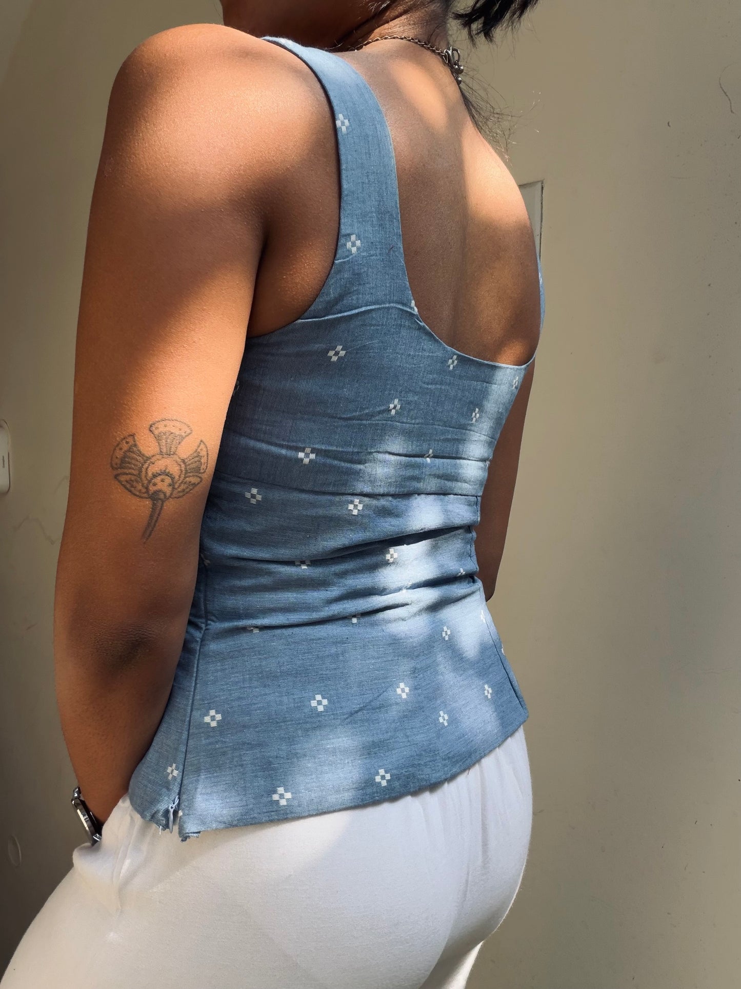 Gul: Light Blue Jamdani