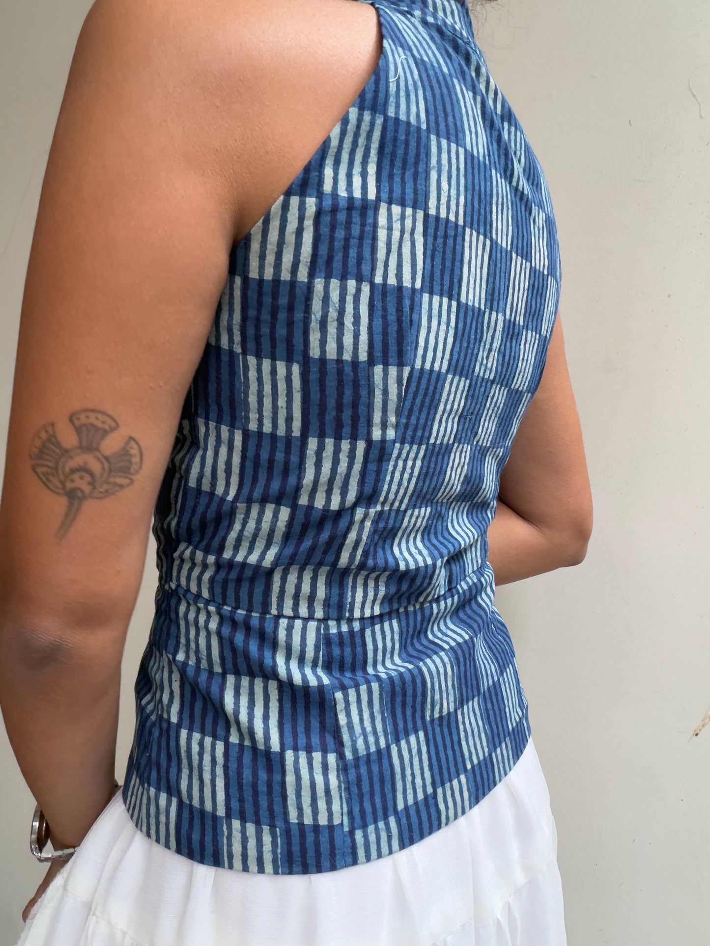 Trupti: Indigo Checkered