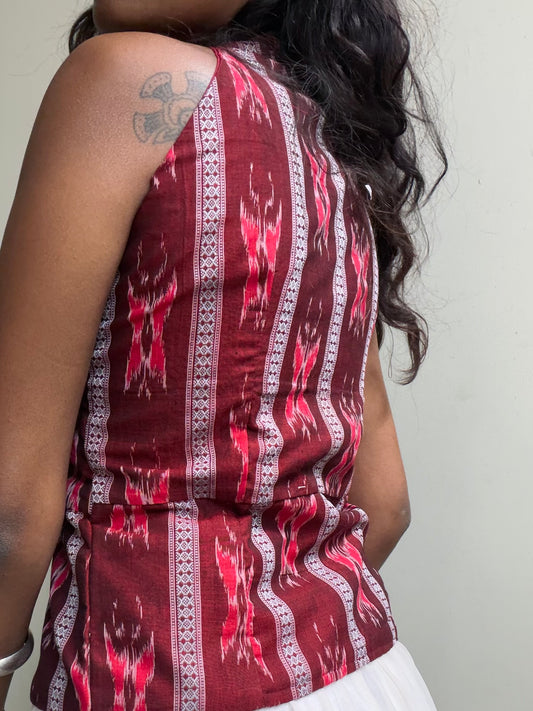 Trupti: Rich Red Sambalpuri 2