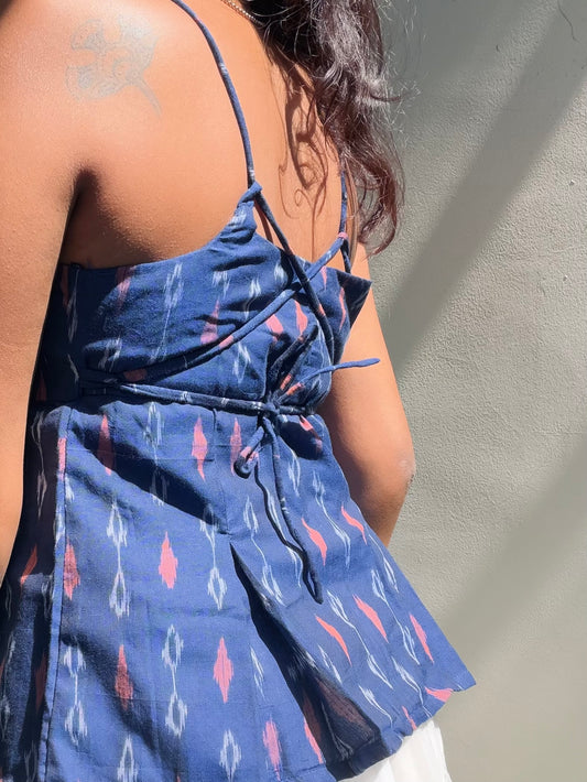 Delicia: Blue Double Ikat