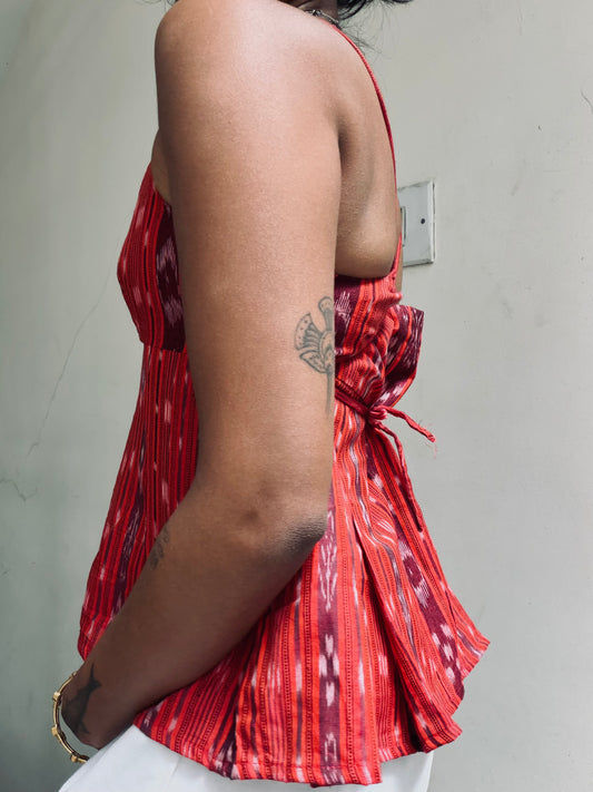 Delicia: Bright Orange Sambalpuri