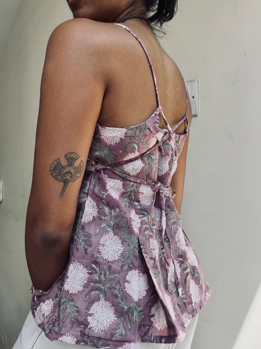 Delicia: Purple Block Print