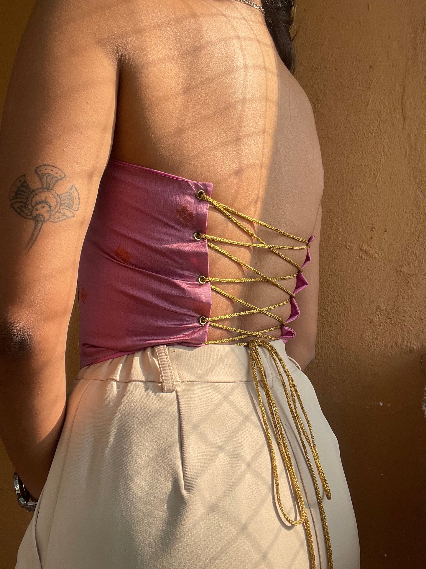 Kumari: Lavender with Bronze Butta