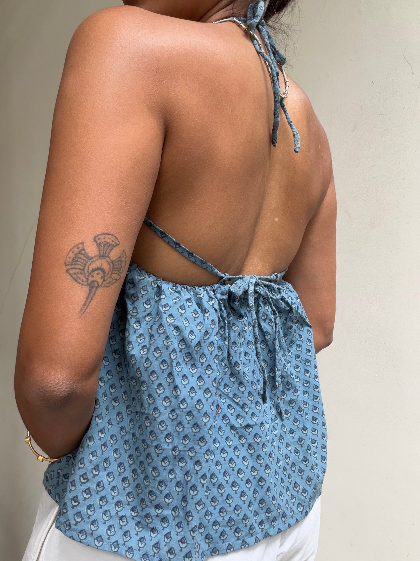 Tara: Light Blue Block Print
