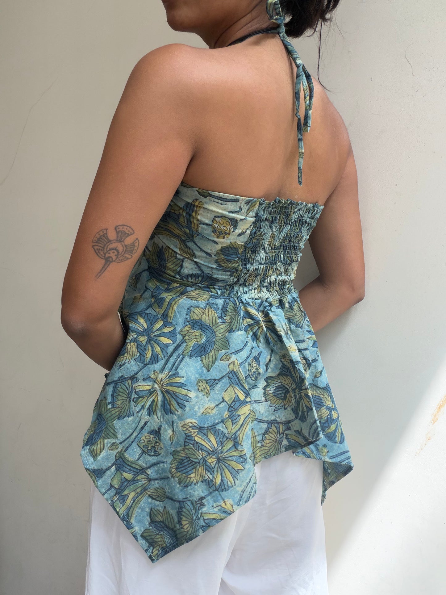 Noor: Sea green Floral Batik