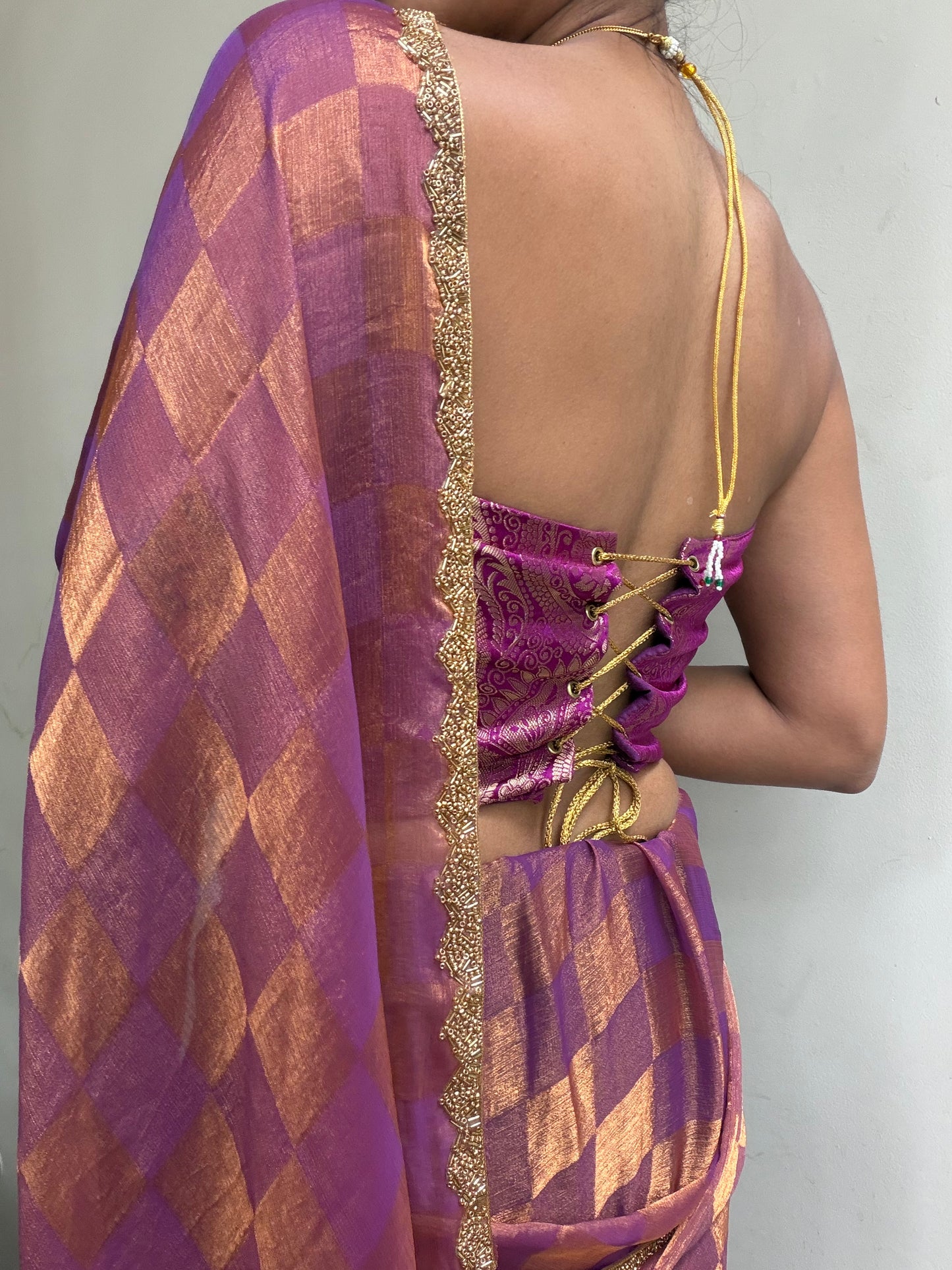 Kumari: Purple & Pink Brocade