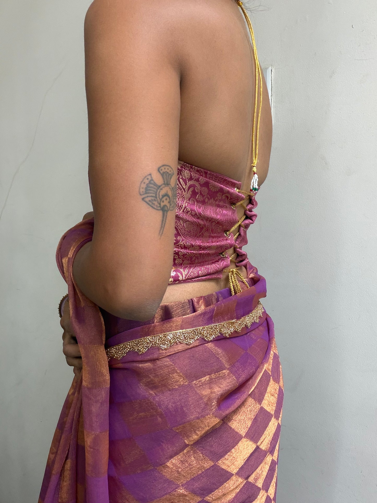 Kumari: Pink & Purple Brocade