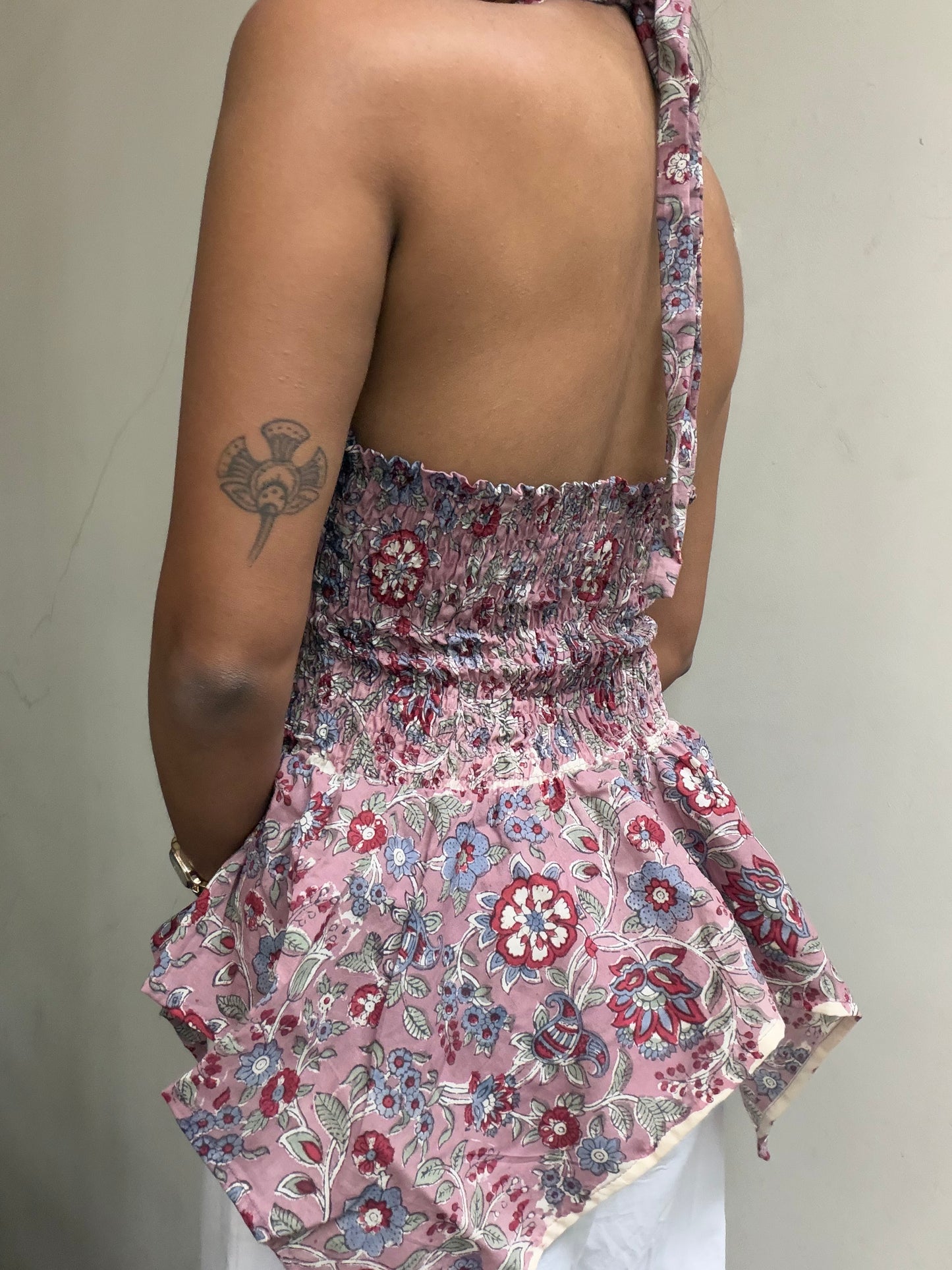 Preksha: Dusty Pink Sanganeri