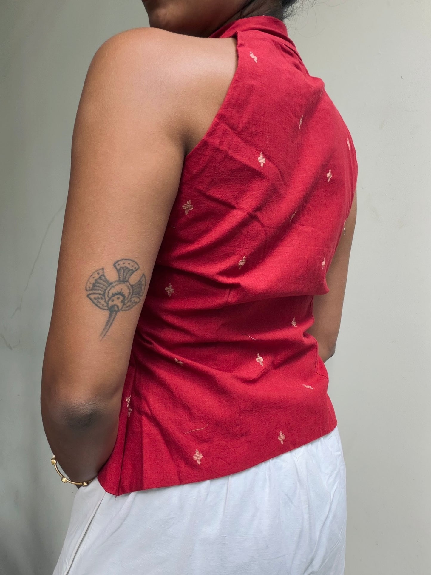 Trupti: Red Jamdani