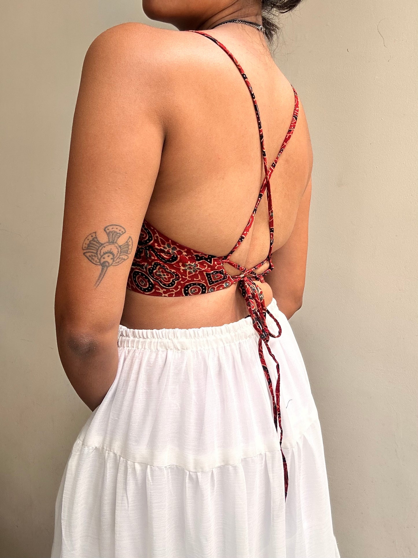 Bella: Red Geometric Ajrakh