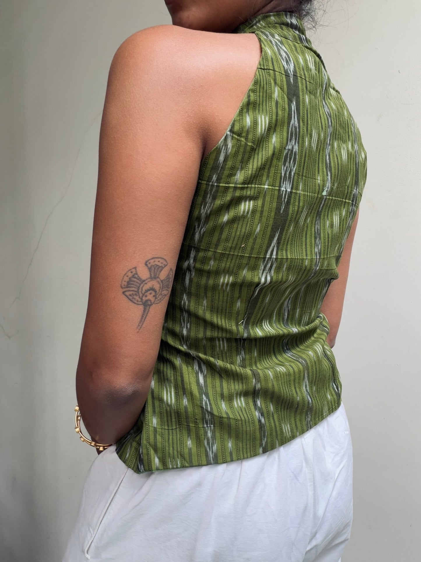 Trupti: Olive Green Sambalpuri