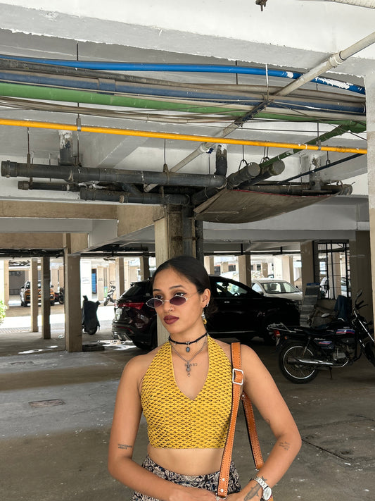 Heather: Mustard Ajrakh