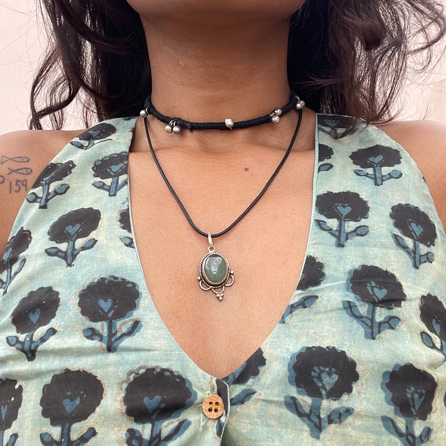 Karla: Blue Floral Batik