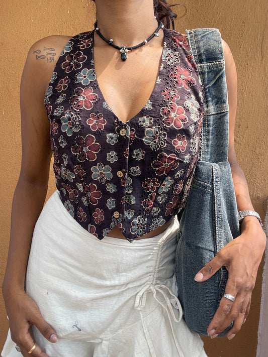 Karla: Black Floral Jacoba Ajrakh 1