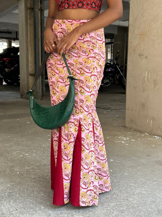 Meena: Pink Block Print