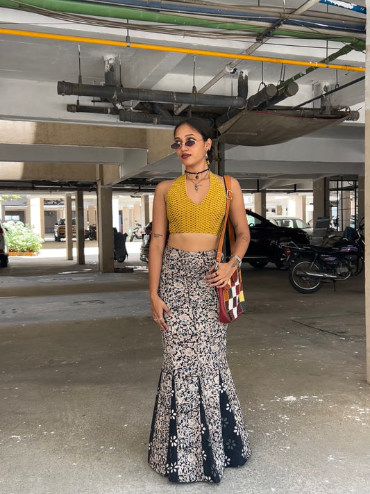 Meena: Black Kalamkari